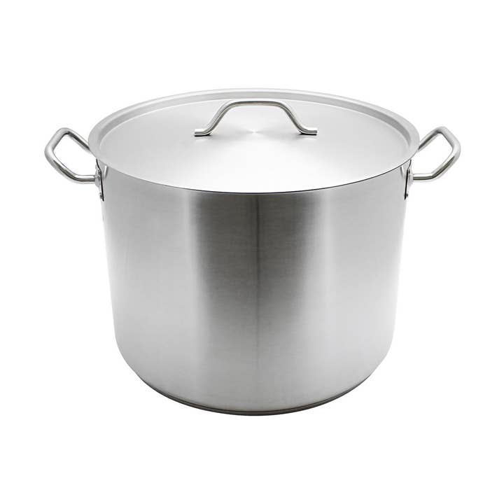 18 1/2 B X 20 1/2 T X 20 1/8 H 100 Qt Voorraadpot met Deksel voor wholesale door KT Supply