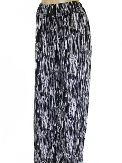 Doodled Line Printed Palazzo Pants for wholesale by Cap Zone