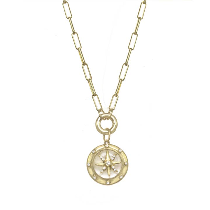 Collier Compass en nacre pour la vente par Rachel Reinhardt