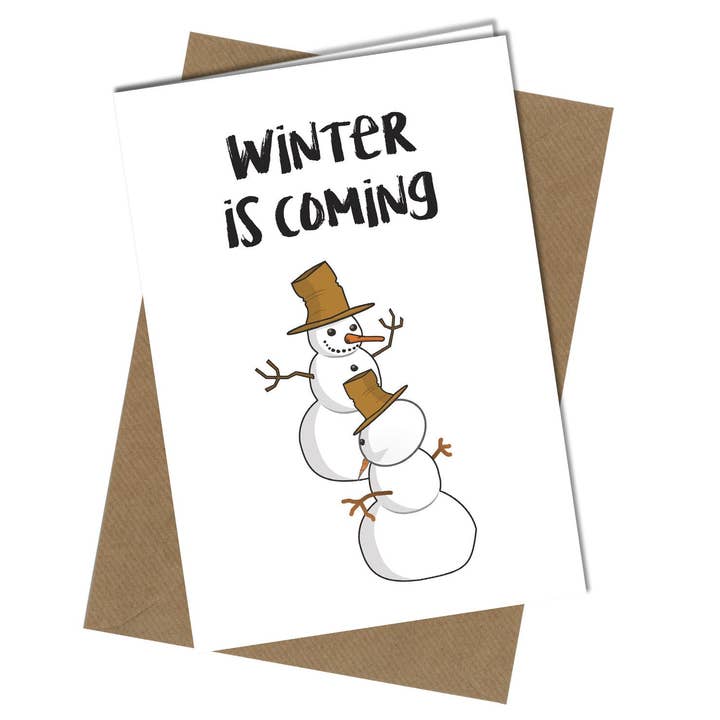 Close to the Bone Greeting Cards and Gifts – wholesale Christmas card – #419 Winter Is Coming Christmas Card