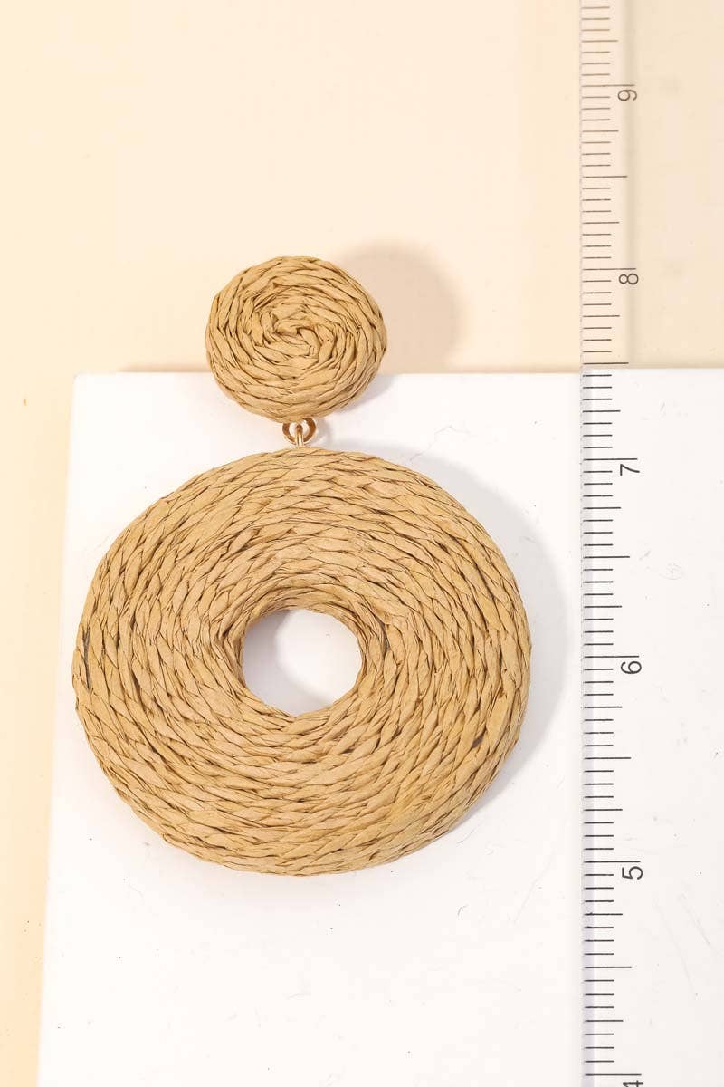 Anarchy Street - Wholesale Dangle Earrings - Woven Post Circle Dangle Earrings2