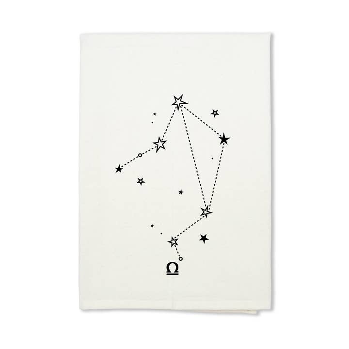 Torchon en coton bio signe du zodiaque pour la vente par eleventy-five