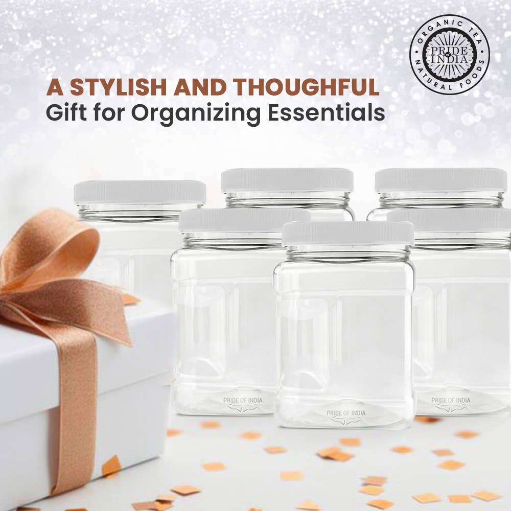 PRIDE INDIA BRANDS – wholesale Jar – Clear PET Storage Jars with Caps26