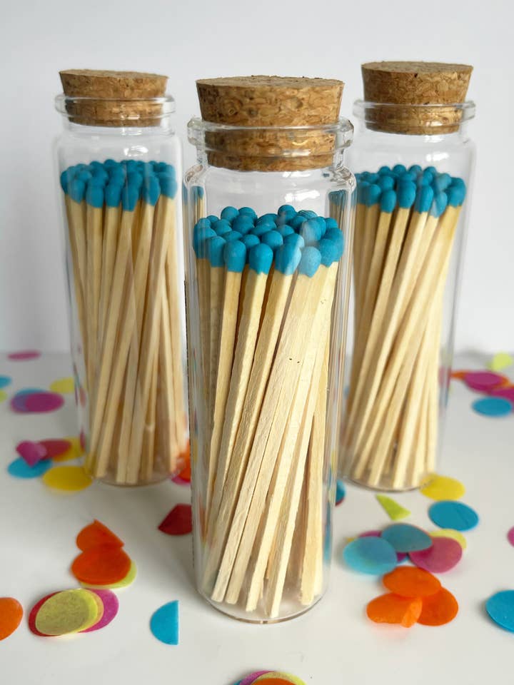 Cerillas grandes de lujo de color azul cielo para venta al por mayor de Chateau Bo