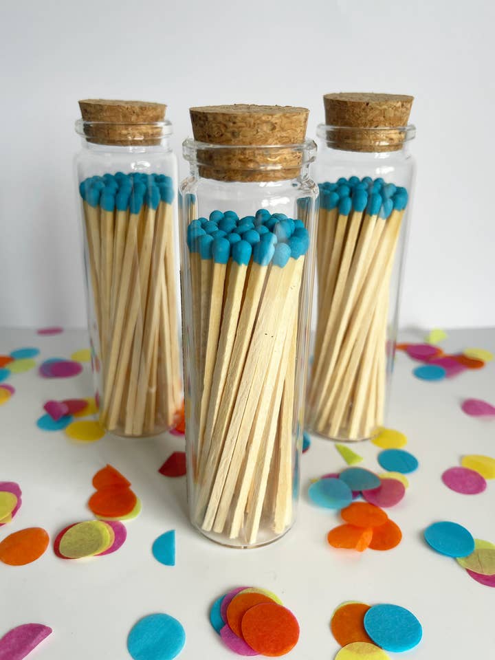 Cerillas grandes de lujo de color azul cielo para venta al por mayor de Chateau Bo