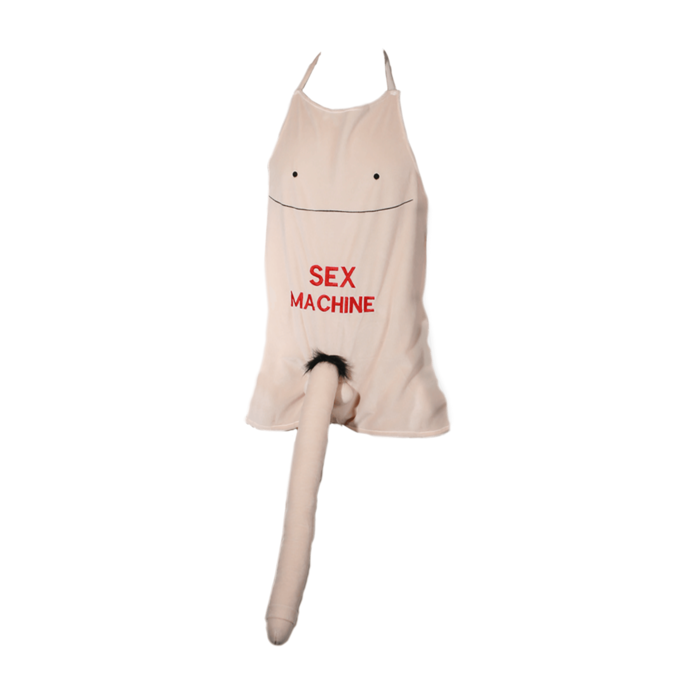 Kinky Pleasure - Vendita all'ingrosso Grembiuli - Kinky Pleasure - OB094 - Grembiule Mega Pene - MACCHINA DEL SESSO - Beige3