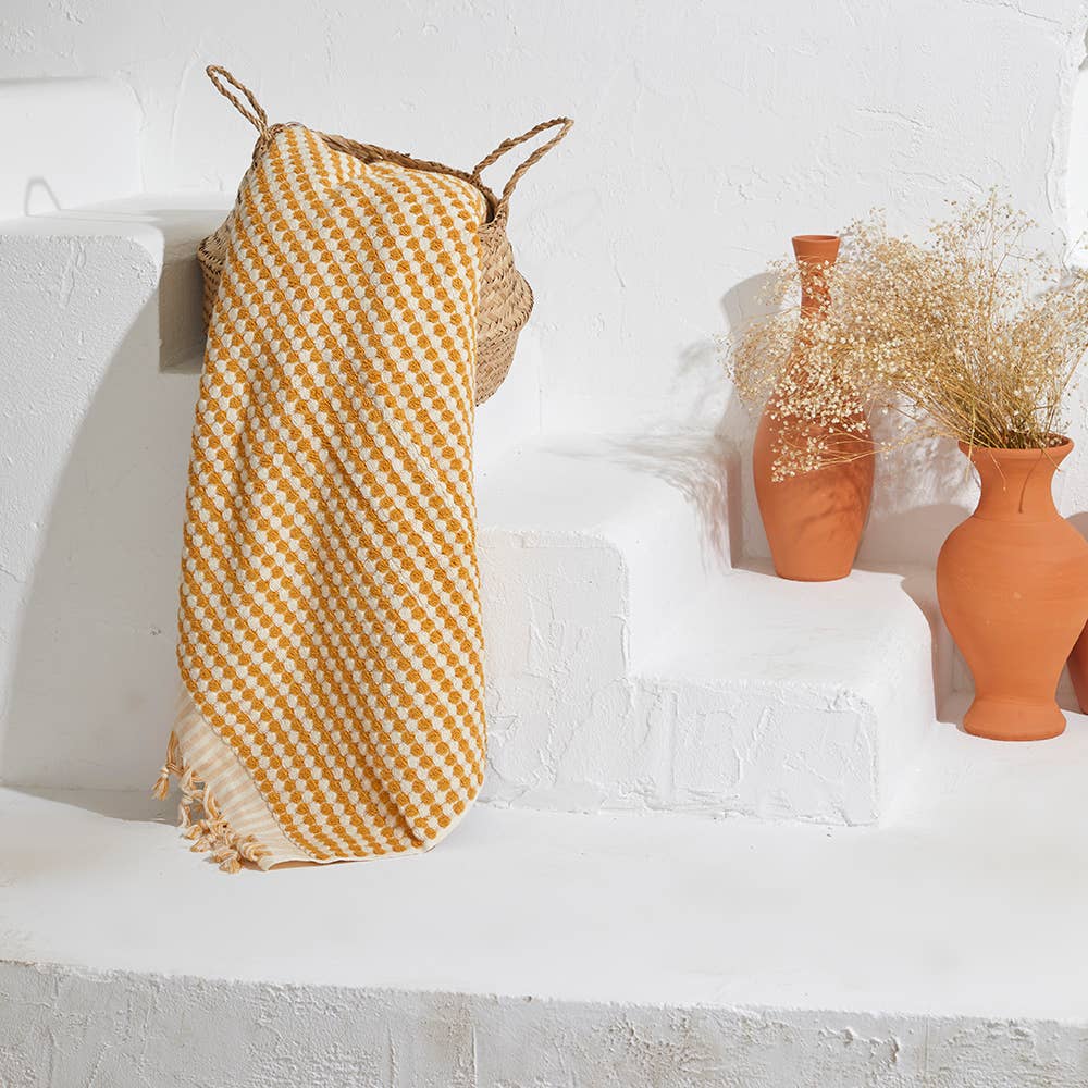 Kikoya - Wholesale Bath Towel - Pompom Bubble Handloom Bath Turkish Towels Farmhouse Decor33