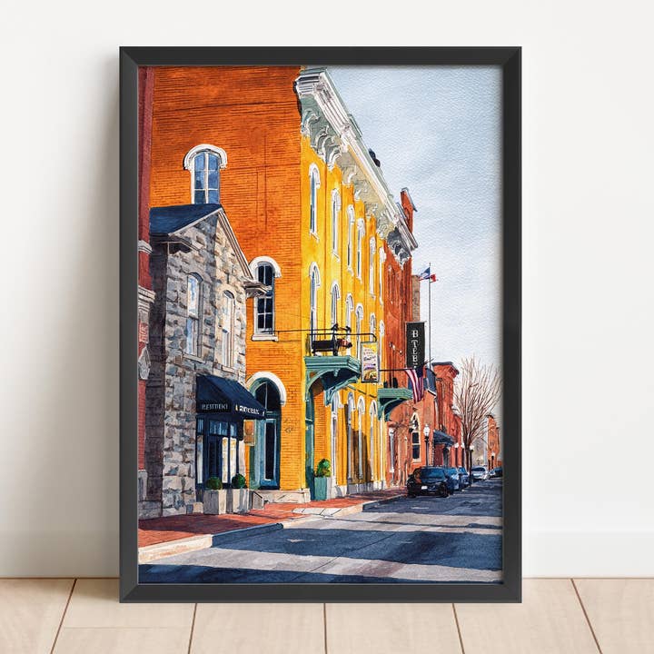 Lexington Kentucky Aquarellkunst Lexington Reise-Druck Lexington KY Kunstwerk Lexington KY Dekor Kentucky Wandkunst für den Großhandel von Premium Travel Art