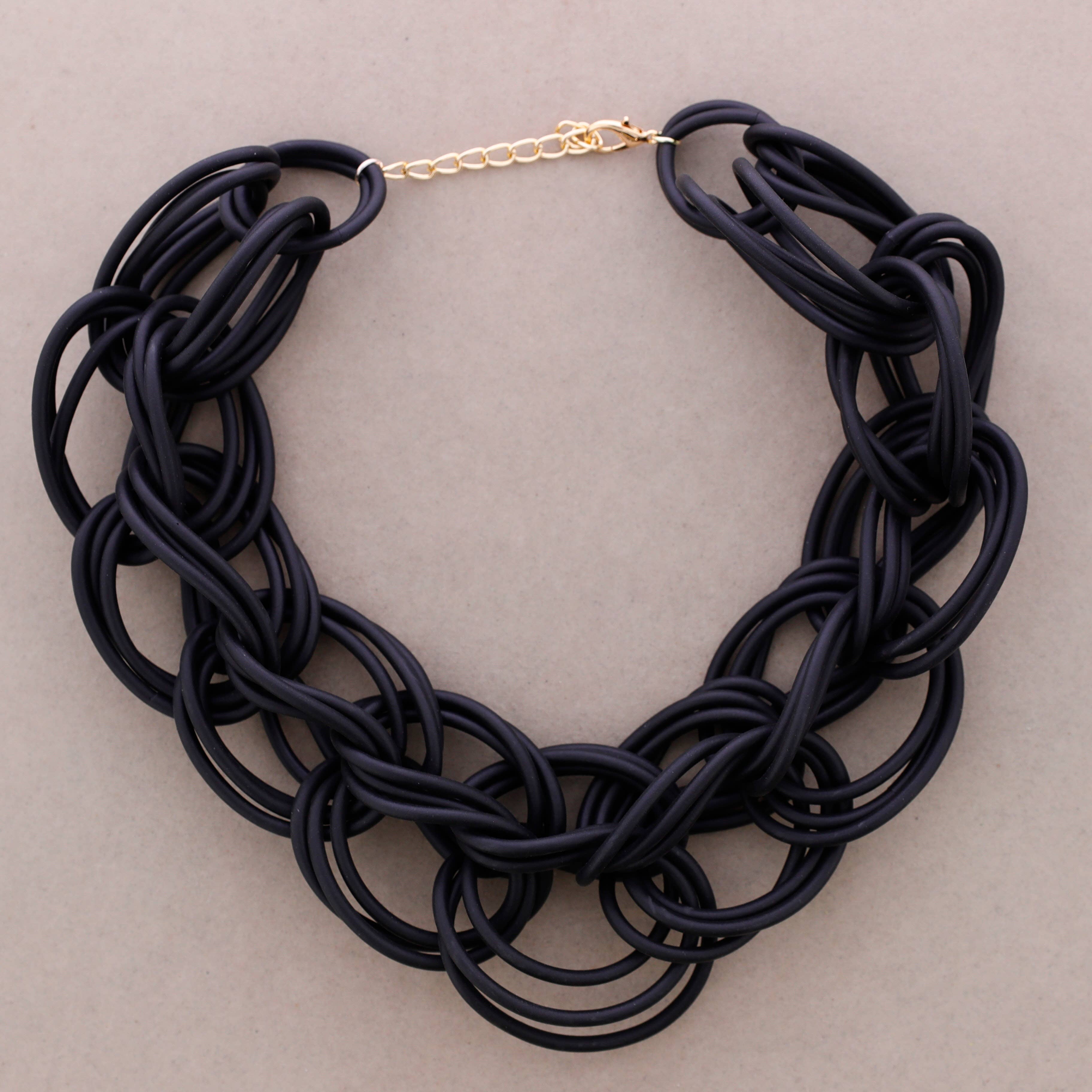 Sonata - Wholesale Snap Jewelry - Rubber Link Choker1