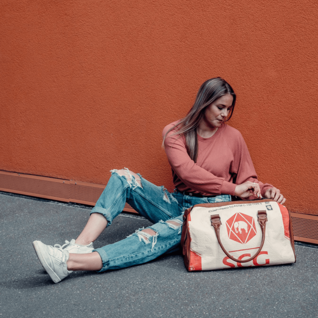 Elephbo - Vente Sac de voyage – unisexe - Sac Sporty/Traveler - Éléphant rouge10