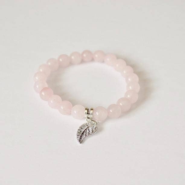 Alora Boutique Inc. - Wholesale Beaded Bracelet - Matte Rose Quartz Gemstone Bracelet | Unconditional love, Self-love, and Kindness8