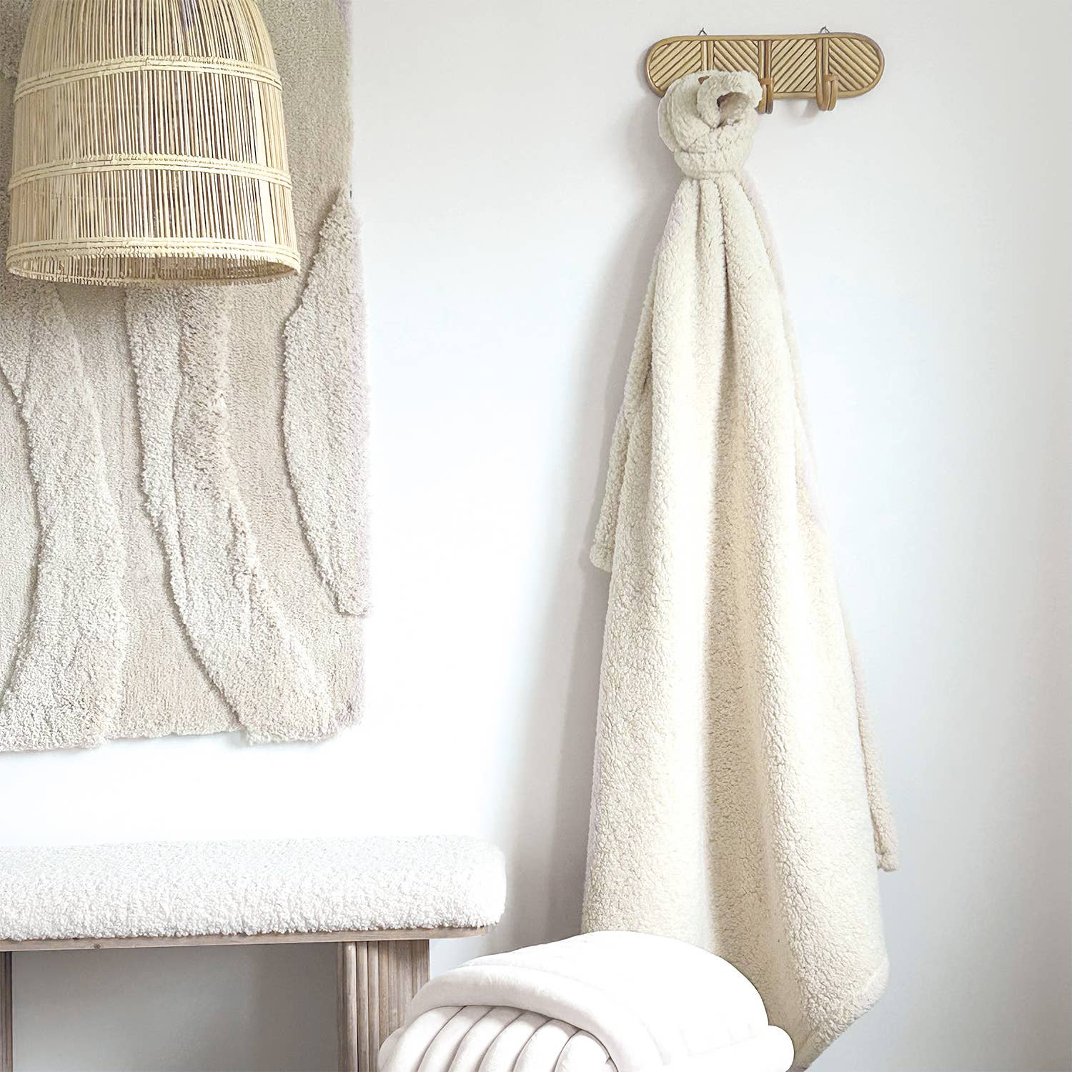 Opjet Paris - Venta al por mayor Mantas de sofá - Tela escocesa Chanta ecru 130X170 cm1