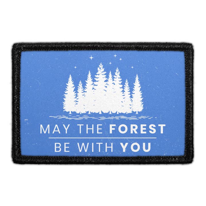 May The Forest Be With You - Blue - Removable Patch for wholesale by Pull Patch
