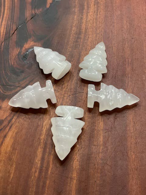 Bespell & Co. - Wholesale Spiritual Stone/Crystal - Mangano Calcite Spiritual Stone Holiday Tree2