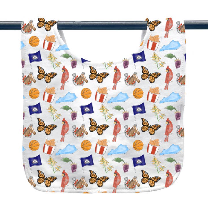 Kentucky Icons Baby Bib for wholesale by Home Malone