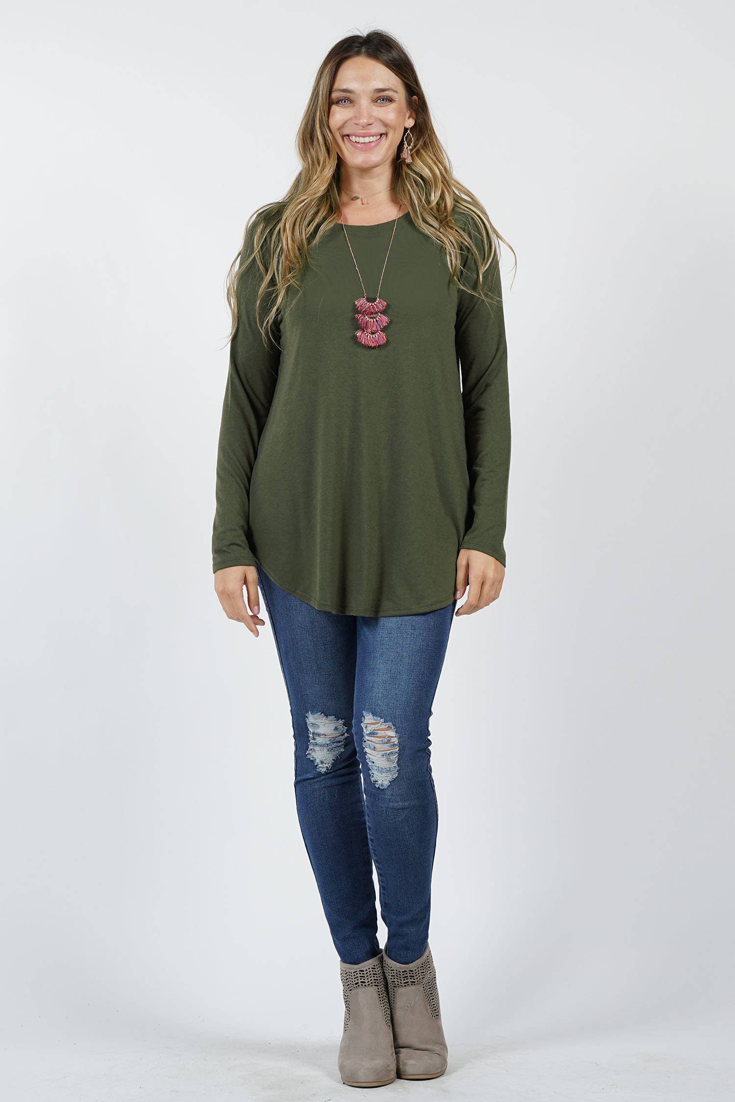 42POPS - Vente Tunique – femme - Tunique à ourlet arrondi Reg/Plus12