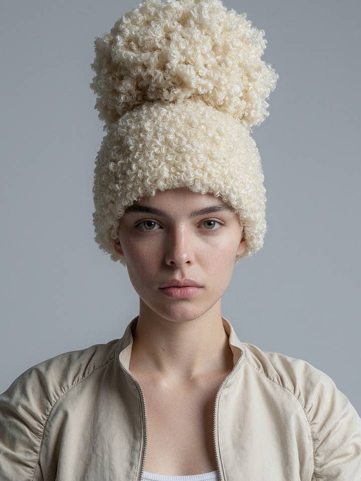 Gorro Beanie con Pom Pom Sobredimensionado for wholesale by ANAKON