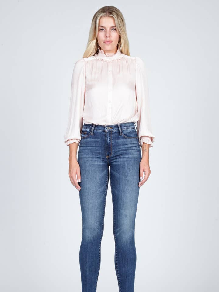 Gisele High Rise Skinny - Electric Thunder per la vendita all'ingrosso da parte di Black Orchid Denim