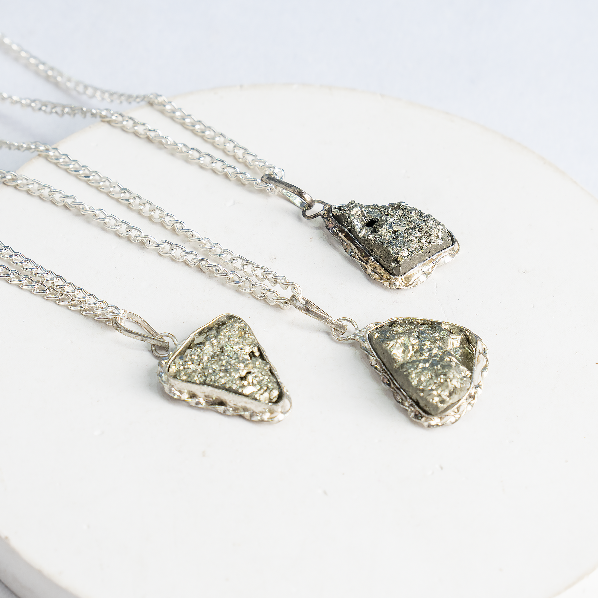 Soothing Crystals - Wholesale Pendant/Charm Necklace - Crystal Pendant | Pyrite Pendant | Wealth & Protection10