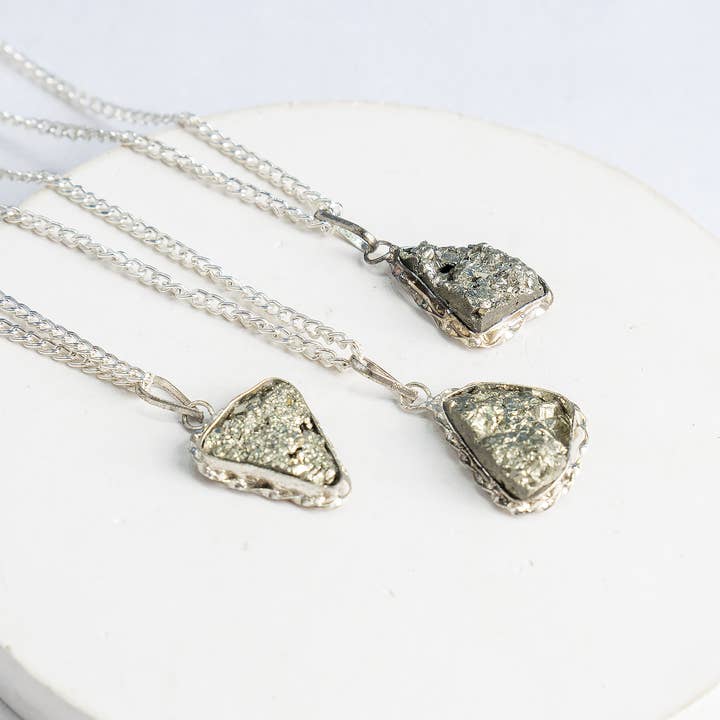Soothing Crystals - Wholesale Pendant/Charm Necklace - Crystal Pendant | Pyrite Pendant | Wealth & Protection10