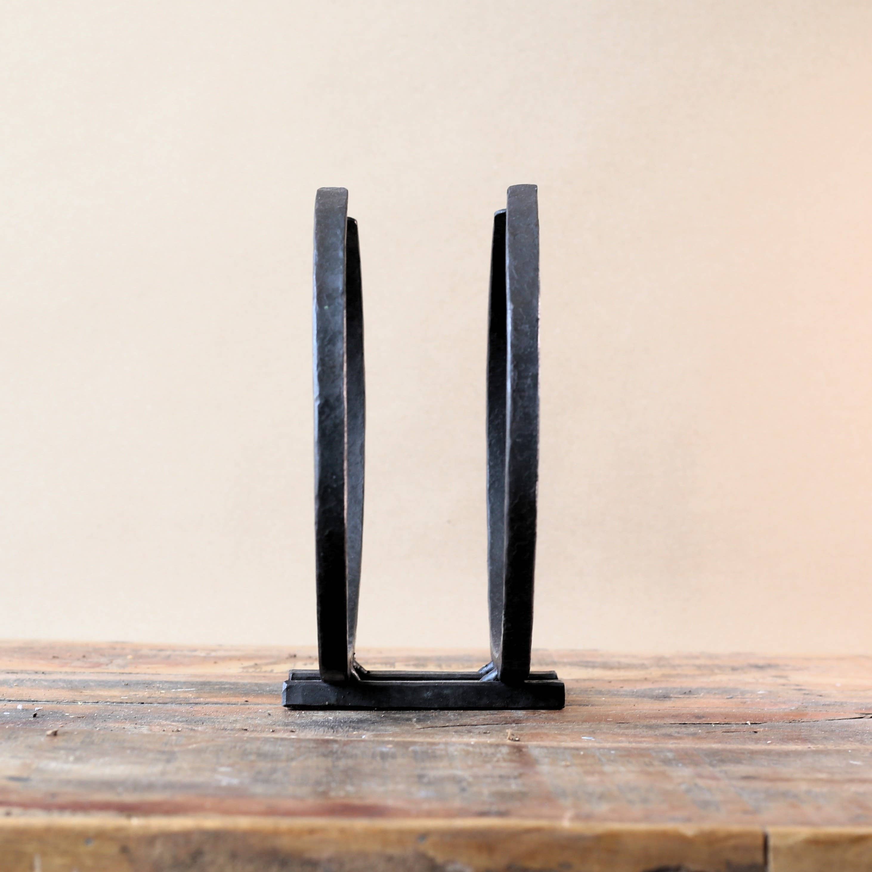 Coach House Forge – wholesale Fireplace mantel – Hand Forged Iron 'Long Horn' Kindling Storage4