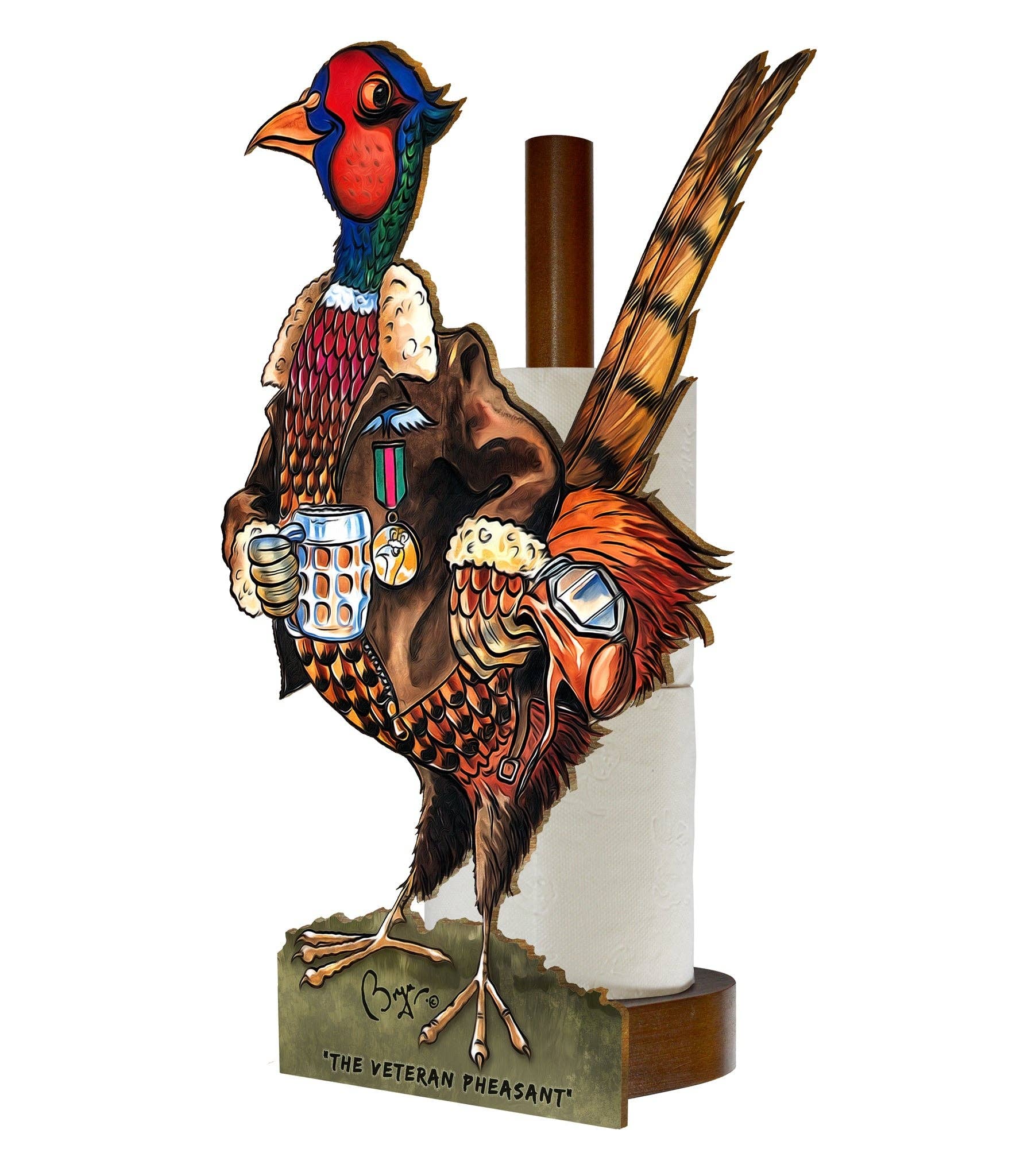 LOOPRINTS - Wholesale Toilet Paper Holder - Toilet & Kitchen Roll Holder- Shooting Gifts, Pheasant Decor2