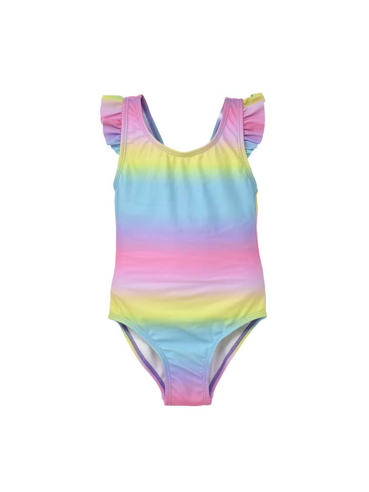 Flap Happy - Wholesale One Piece Swimsuit - Kids - Kids UPF50+ Girls Lili Ruffles & Bow Swimsuit