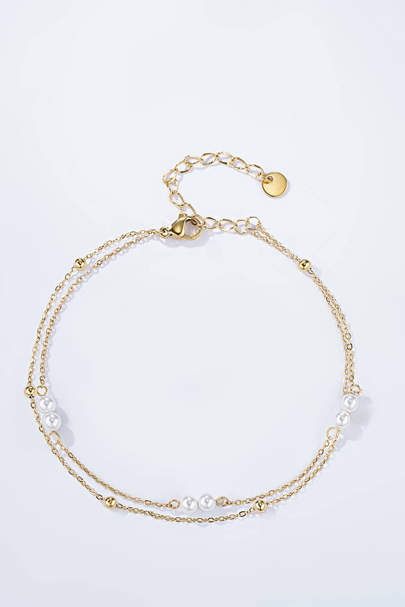 BYREN | ÉLINE L'ATELIER - Wholesale Anklet - Stainless steel foot chain 624AQ11