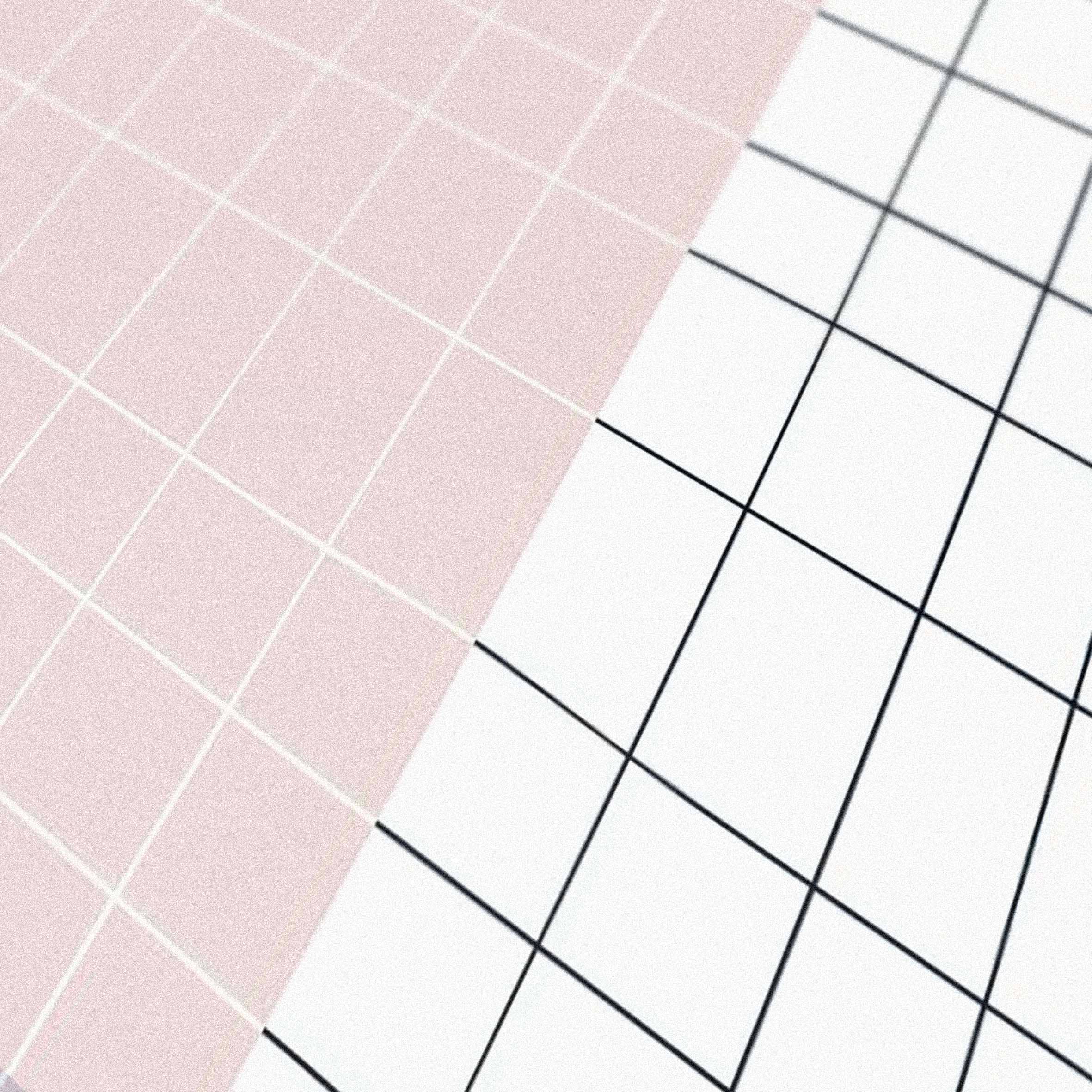 Designfräulein - Vente Feuille de papier cadeau - Papier cadeau // Carreaux rose poudré0