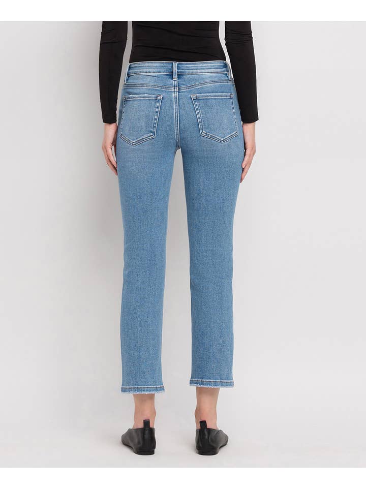PERFECT FOR NOW HIGH RISE CROP SLIM STRAIGHT JEANS T5385 for wholesale on Faire1