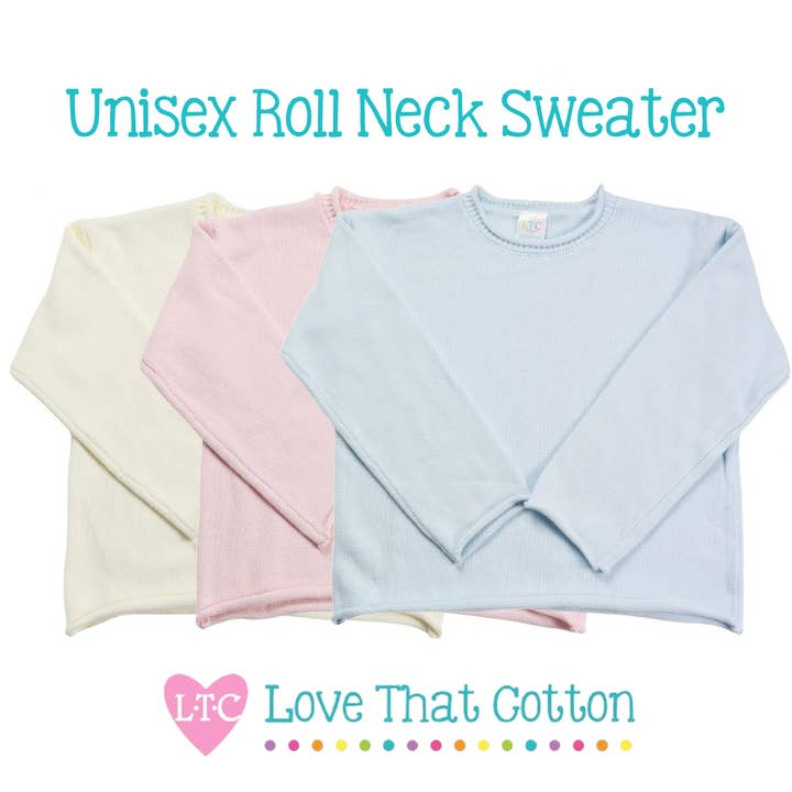 Lyserød Unisex rullekravesweater - LYSERØD for engroshandel på Faire1