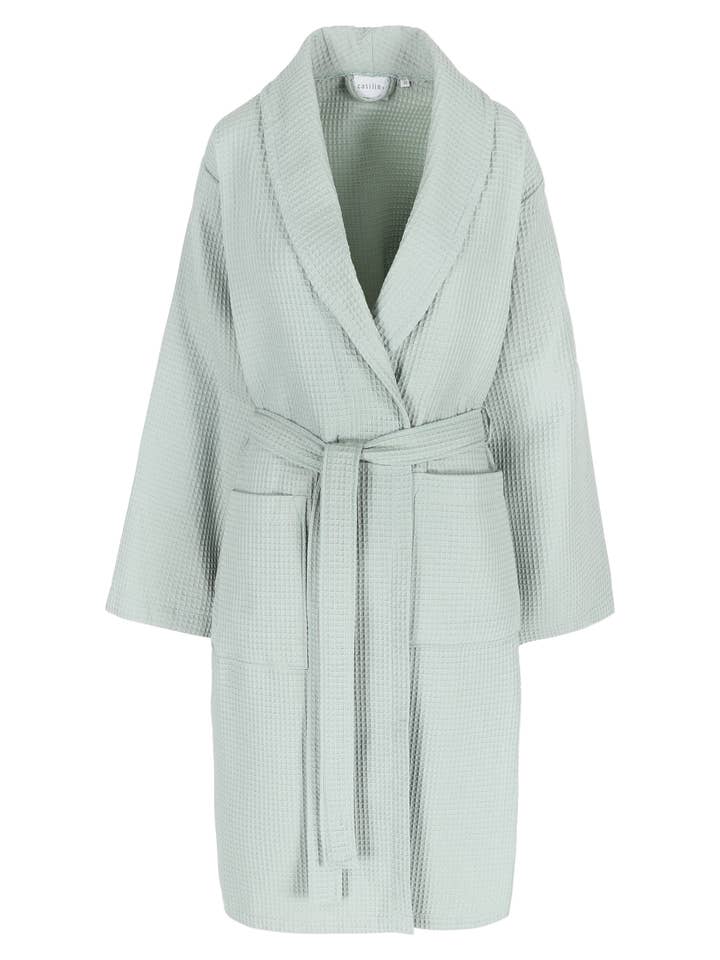 Casilin - Wholesale Robe - Unisex - Waffle Cotton - Sauna Bathrobe - Sea Green