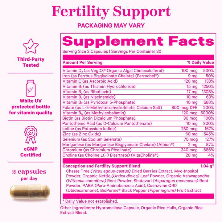 Pink Stork - Vente Supplément oral/vitamine - Soutien à la fertilité4
