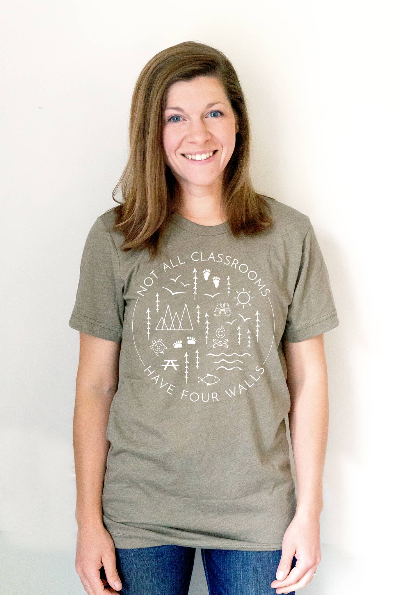 Nature Supply Co - Wholesale Screen Printed T-Shirt - Women's - Not All Classrooms Have Four Walls Graphic Tee for Women