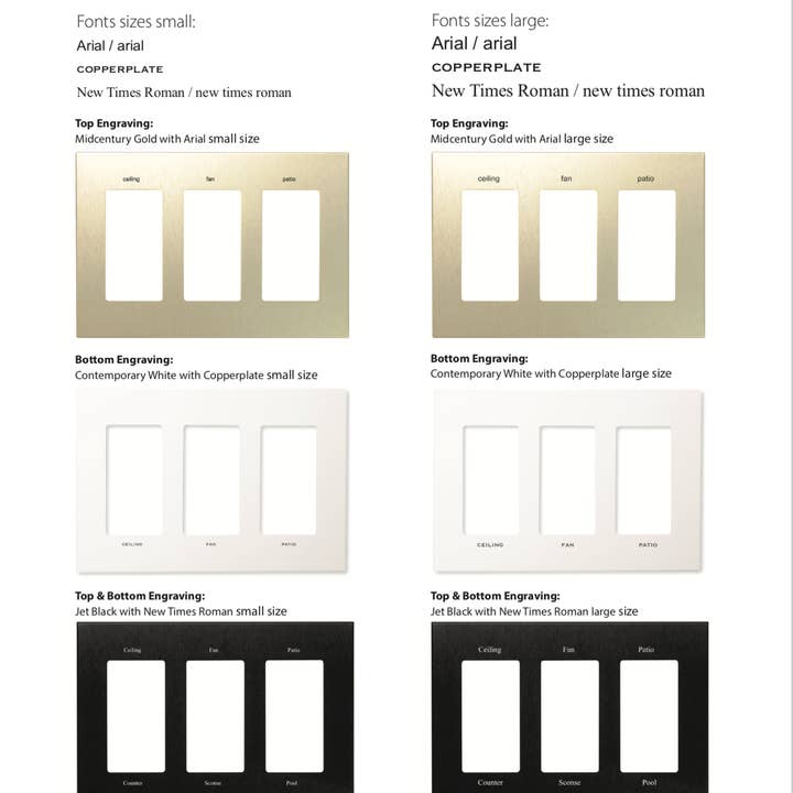 TedStuff - Wholesale Light Switch Cover/Plate - CleanPlate Classic in Midcentury Gold for Toggle Switches8