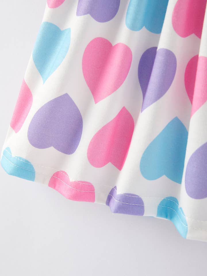 Rylee Faith Designs - Wholesale Dress - Kids - Girls Dress Of 3 PCS In One Package Valentine's Day Plaid Print Dress