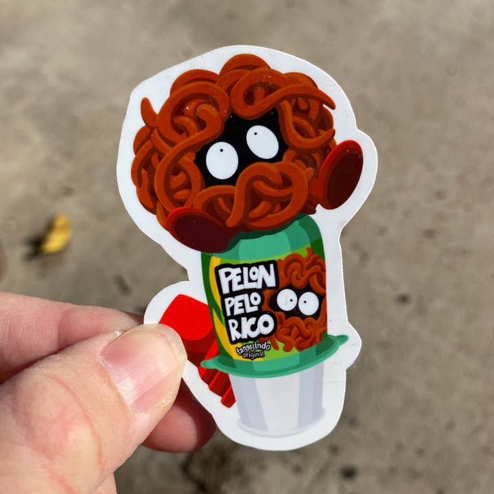 Autocollant en vinyle Tangelindo pour la vente par Cactus Clouds Art