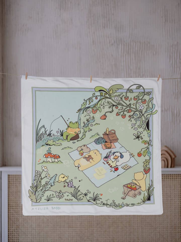 Double-Sided Blanket - Picnic for wholesale by Atelier Babbi