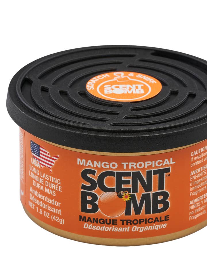 Scent Bomb Mango Tropical Organic Can for wholesale by Scent Bomb