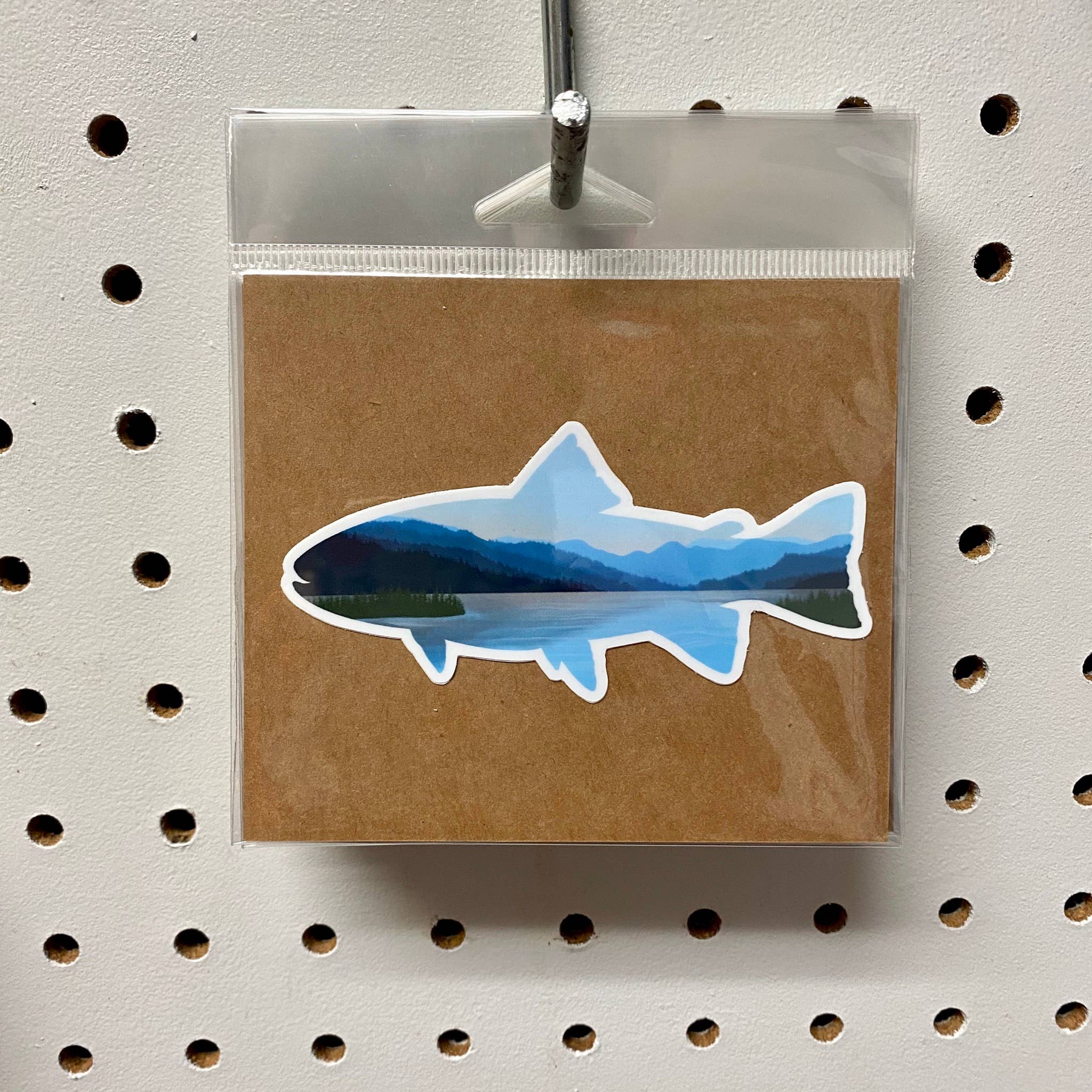 Aspen Designs - Wholesale Sticker - Lake Trout Fish Mountain Sticker2