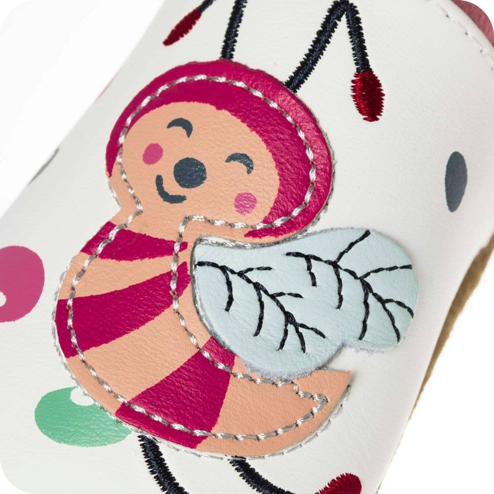 LAIT ET MIEL - Vendita all'ingrosso Pantofole - Neonati - Pantofole in pelle per neonati - Ape3