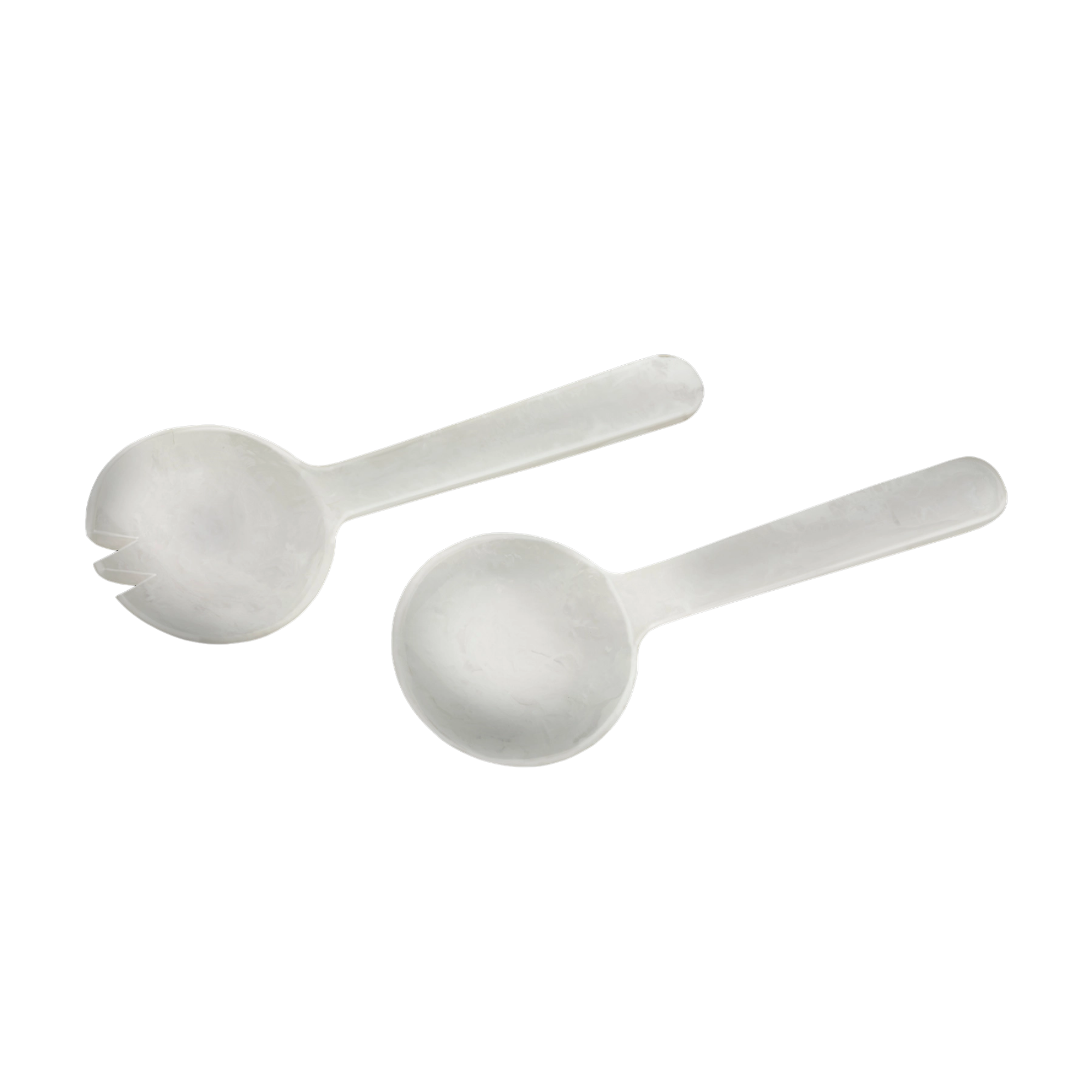 Inspired Generations – Tigela de servir por atacado – Tigela Acrílica Branca com Efeito Espiral e Talheres para Salada3