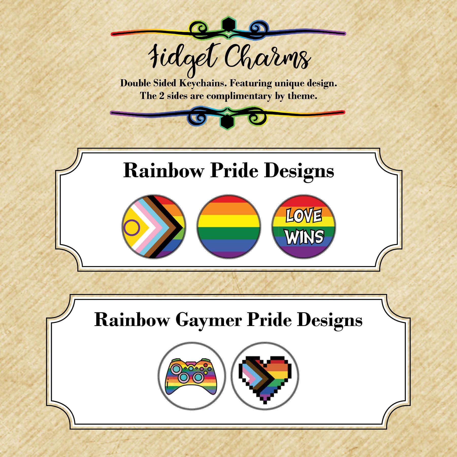 Con-Quest Crafts – Engroshandel Nøglering - Unisex – Dobbeltsidet Pokémon-inspireret fidget-charms nøglering6