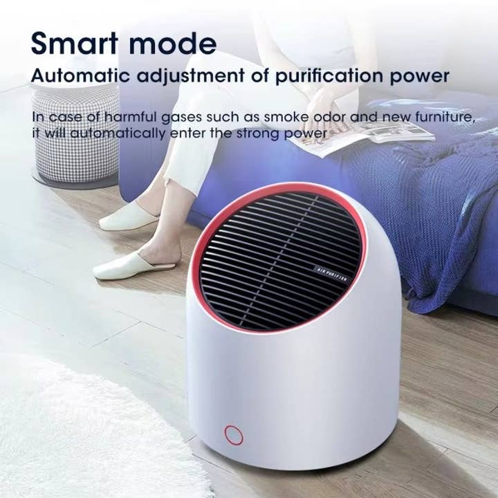 Portable Air Purifier 4000mAh Battery USB Rechargable Air Cleaner Desktop Electronic Filter Portable Negative Ion Remove Activated Carbon Sterilizer Air Filter Duster and other Purchase Wholesale hepa filter. Free Returns & Net 60 Terms on Faire trending on Faire.