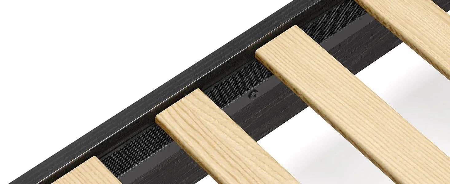 American Smart - Wholesale Bed - Bed Frame with Storage Headboard & 2 Drawers,Upholstered Platform Bed with Charging Station & LED Light,Heavy Duty Frame Support14