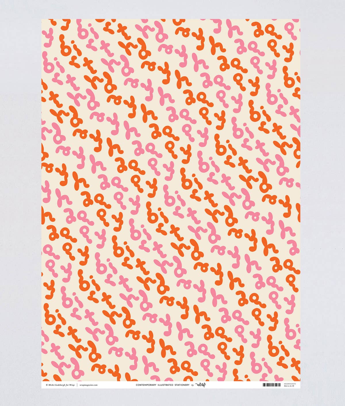 Wrap (US duties paid) – wholesale Flat wrap – Happy Birthday Bubble Writing Gift Wrap2