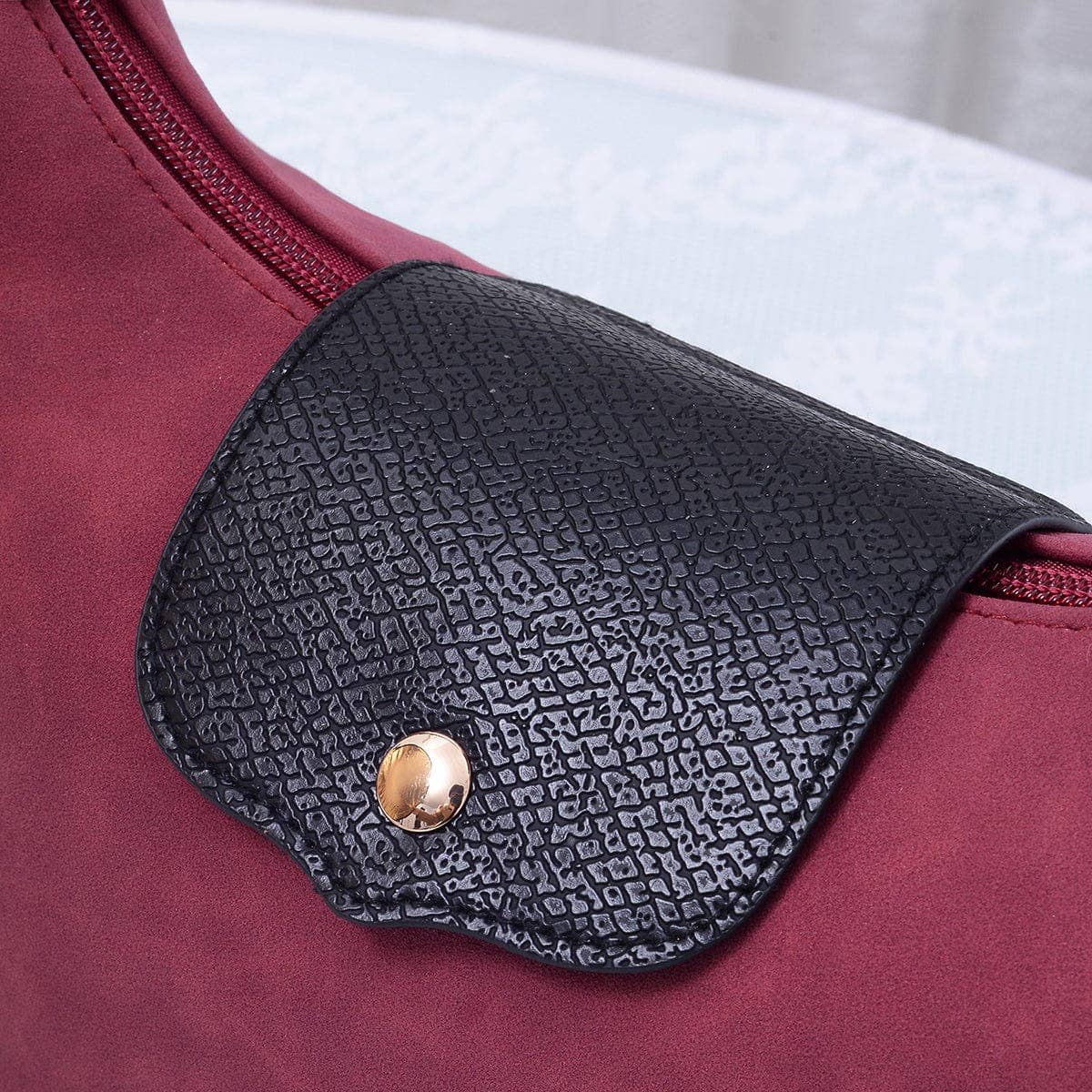 MiMi Wholesale - Vente Sac porté épaule – femme - Sac convertible en daim SU780 : pochette/épaule/croisé10