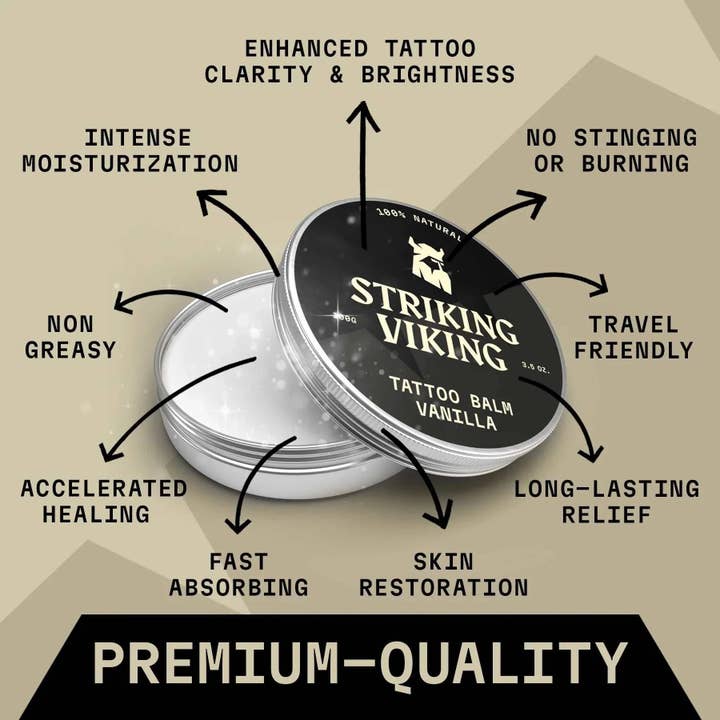 Striking Viking - Wholesale Tattoo Ointment/Care - Tattoo Balm - Vanilla4