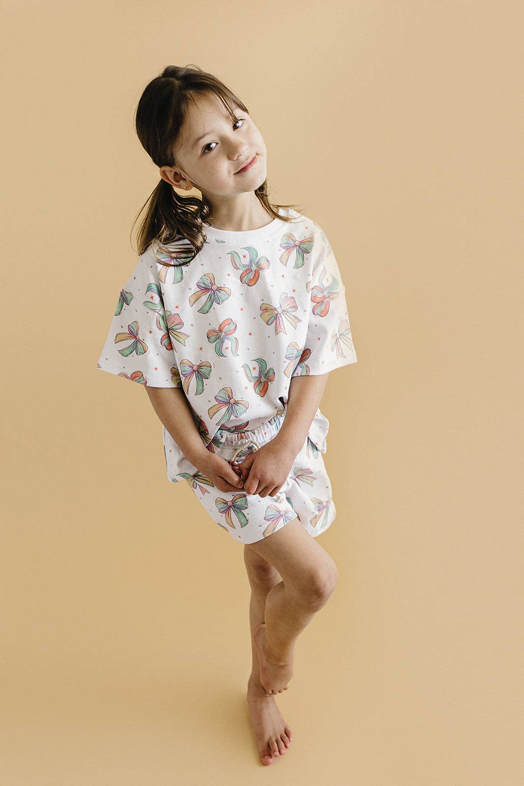 Lucky Panda Kids - Vente Ensemble haut et short – enfant - Ensemble de shorts | Nœuds joyeux5