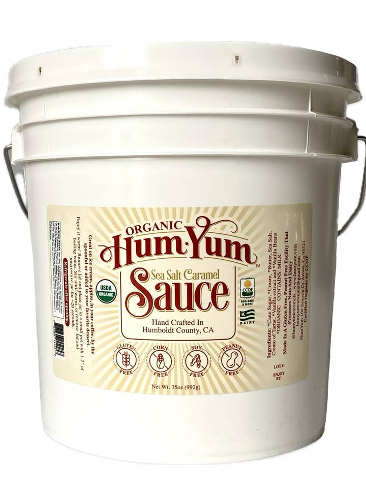 Organic Caramel Sauce Gallon for wholesale by HumYum